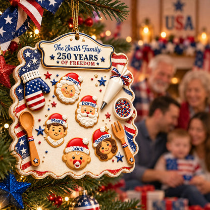 Christmas Baking Memories 250 Years Ornament - Real 3D Raised Ornament