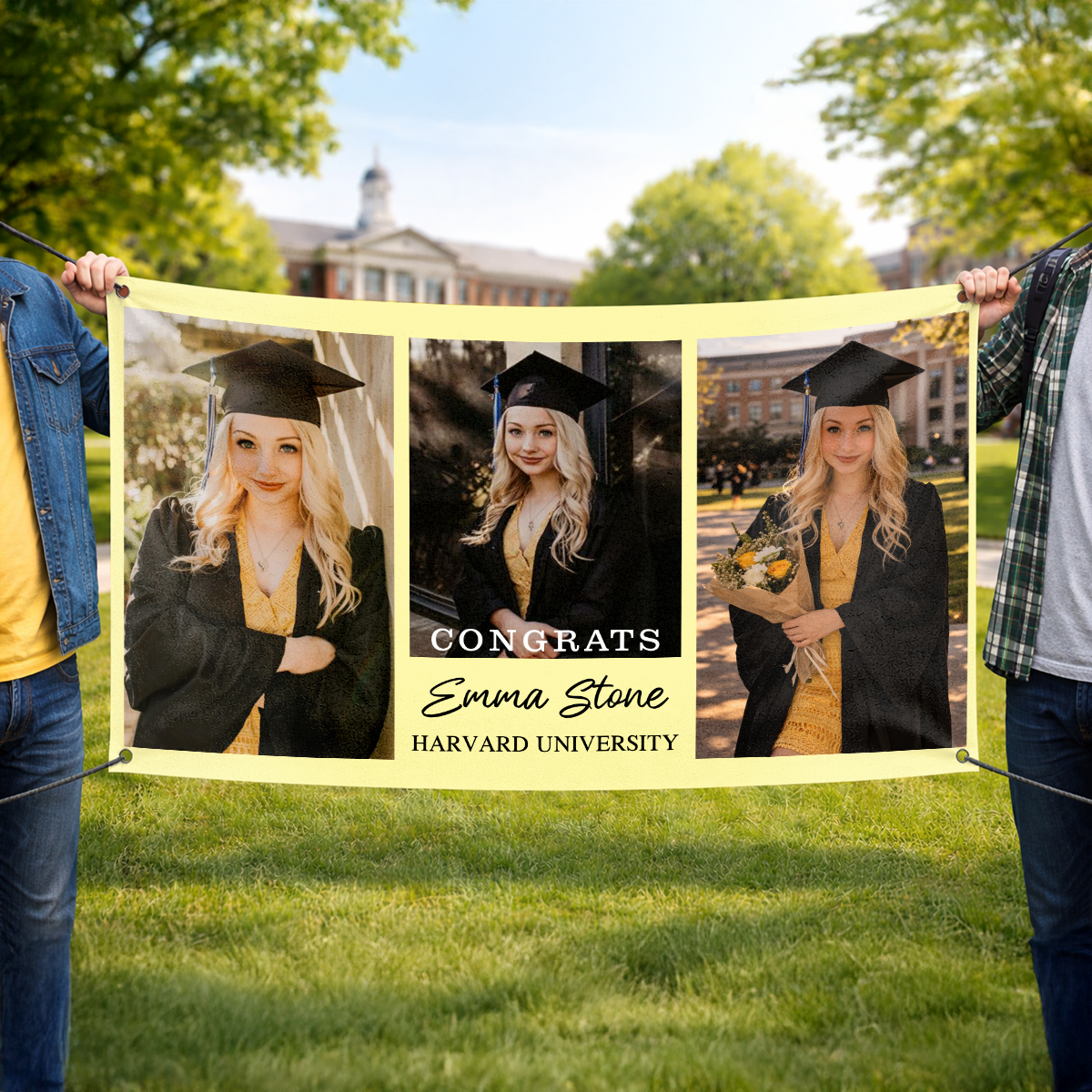 Personalized Graduation Banner - Congratulations Banner, Class of 2026 Banner Classic