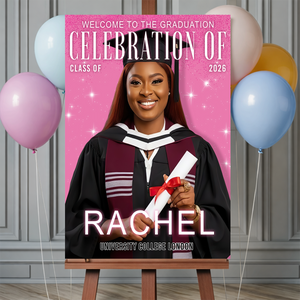Trendy Magazine Cover - Graduation Welcome Sign Party