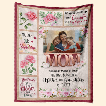 Wrap Yourself Up And Consider It A Big Hug - Personalized Blanket - Birthday Mother's Day Gift For Mom, Mum 1_be7656c8-cd8d-42cc-8e64-fe25ede21277.jpg