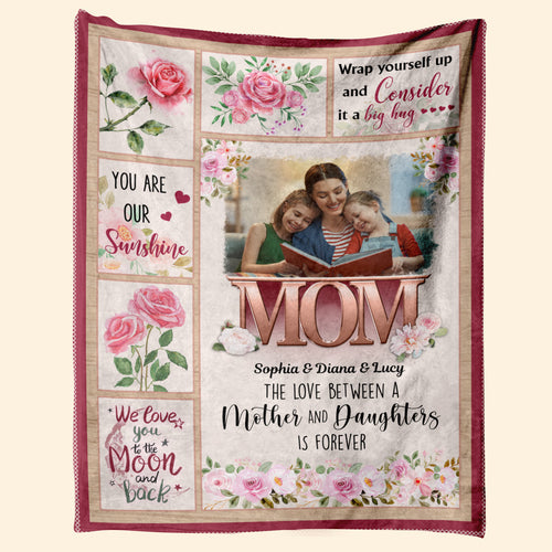 Wrap Yourself Up And Consider It A Big Hug - Personalized Blanket - Birthday Mother's Day Gift For Mom, Mum 1_be7656c8-cd8d-42cc-8e64-fe25ede21277.jpg