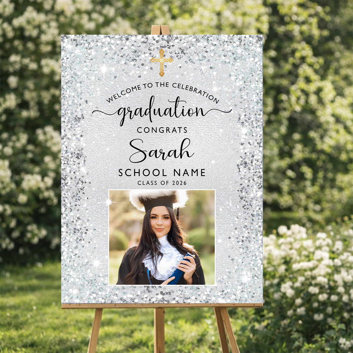 Elegant Class Of 2026 - Graduation Welcome Sign Party