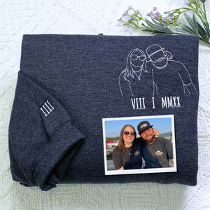 Custom Embroidered Sweatshirt, Make Your Own Sweatshirt, Custom Your Picture Sweatshirt