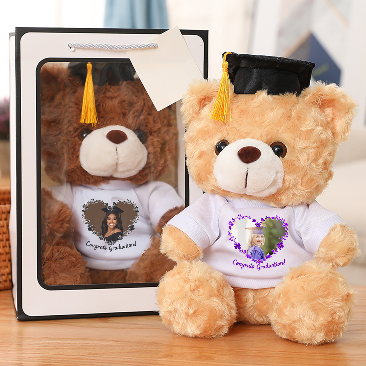 Graduate Bear Gifts - Teddy Bear With Personalized Shirt