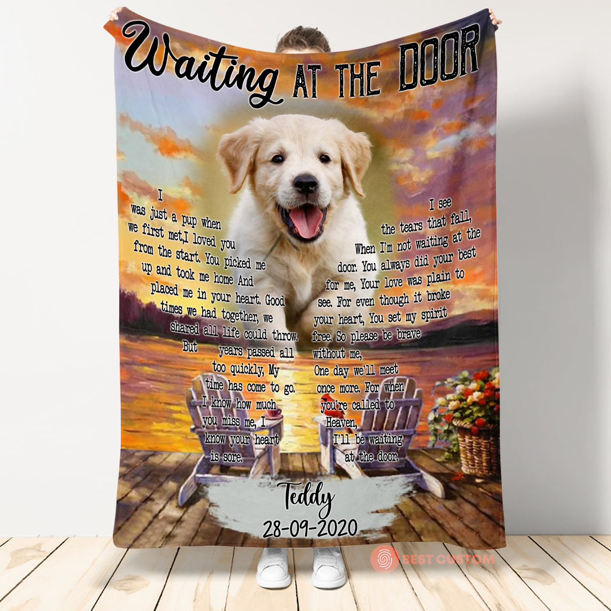 Personalized Dog Memorial Blanket - I Was Just A Pup When We First Met - Dog Memorial Gift For Him 1_d52138de-cffd-43c2-aab7-f7f83fca8d8f.png
