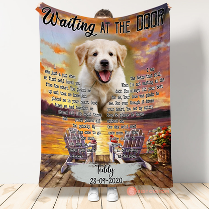 Personalized Dog Memorial Blanket - I Was Just A Pup When We First Met - Dog Memorial Gift For Him 1_d52138de-cffd-43c2-aab7-f7f83fca8d8f.png