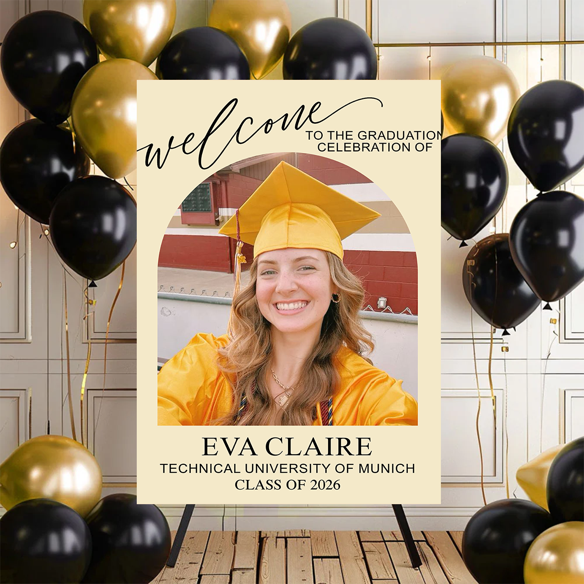 Minimalist Graduation Class Of 2026 - Graduation Welcome Sign Party