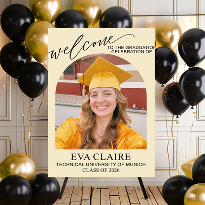 Minimalist Graduation Class Of 2026 - Graduation Welcome Sign Party