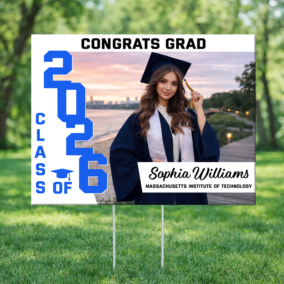 Congratulation Yard Sign - Class of 2026 Lawn Sign