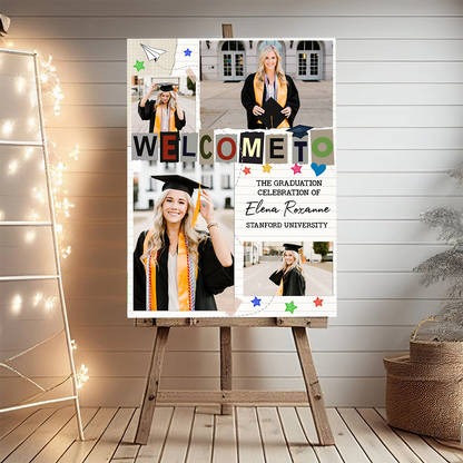 Graduation Scrapbook Personalized Welcome Sign Party