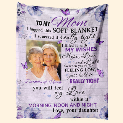 Hold This Really Tight - Personalized Blanket - Mother's Day, Birthday Gift For Mom, Mother - From Daughter 1_f414c5fb-3c9c-4c6c-9686-24fea99623a2.jpg