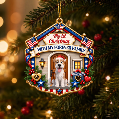 Merry Woofmas - Personalized Real 3D Raised Ornament