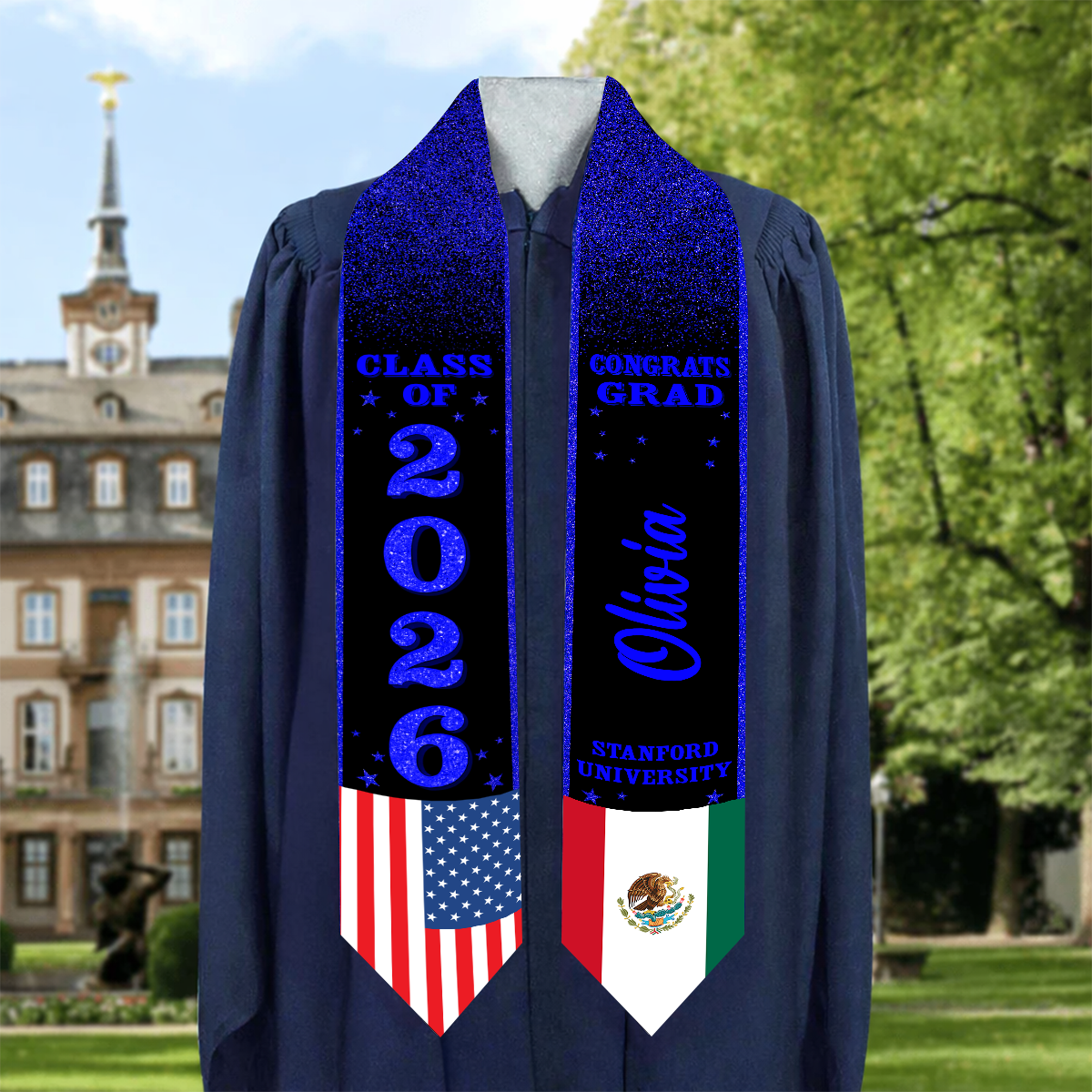 Custom Photo Graduation Stoles - Personalized Stoles