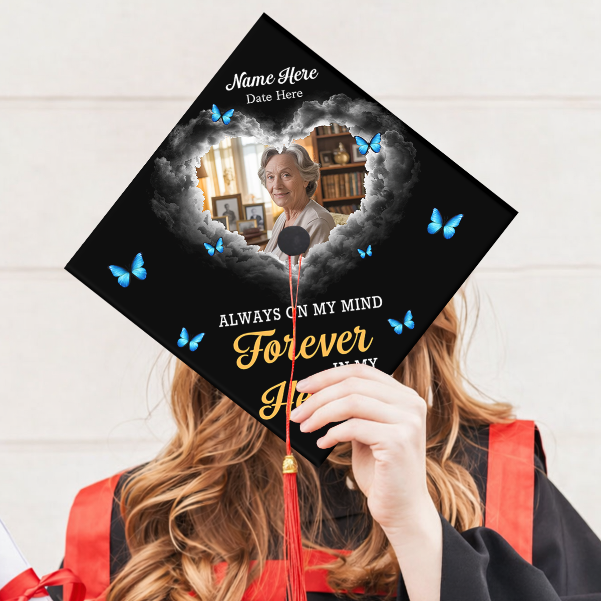 Memorial Graduation Cap Topper Decorations For Grad Cap