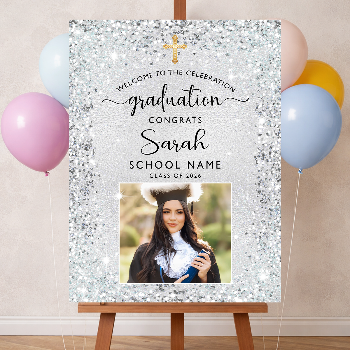 Elegant Class Of 2026 - Graduation Welcome Sign Party