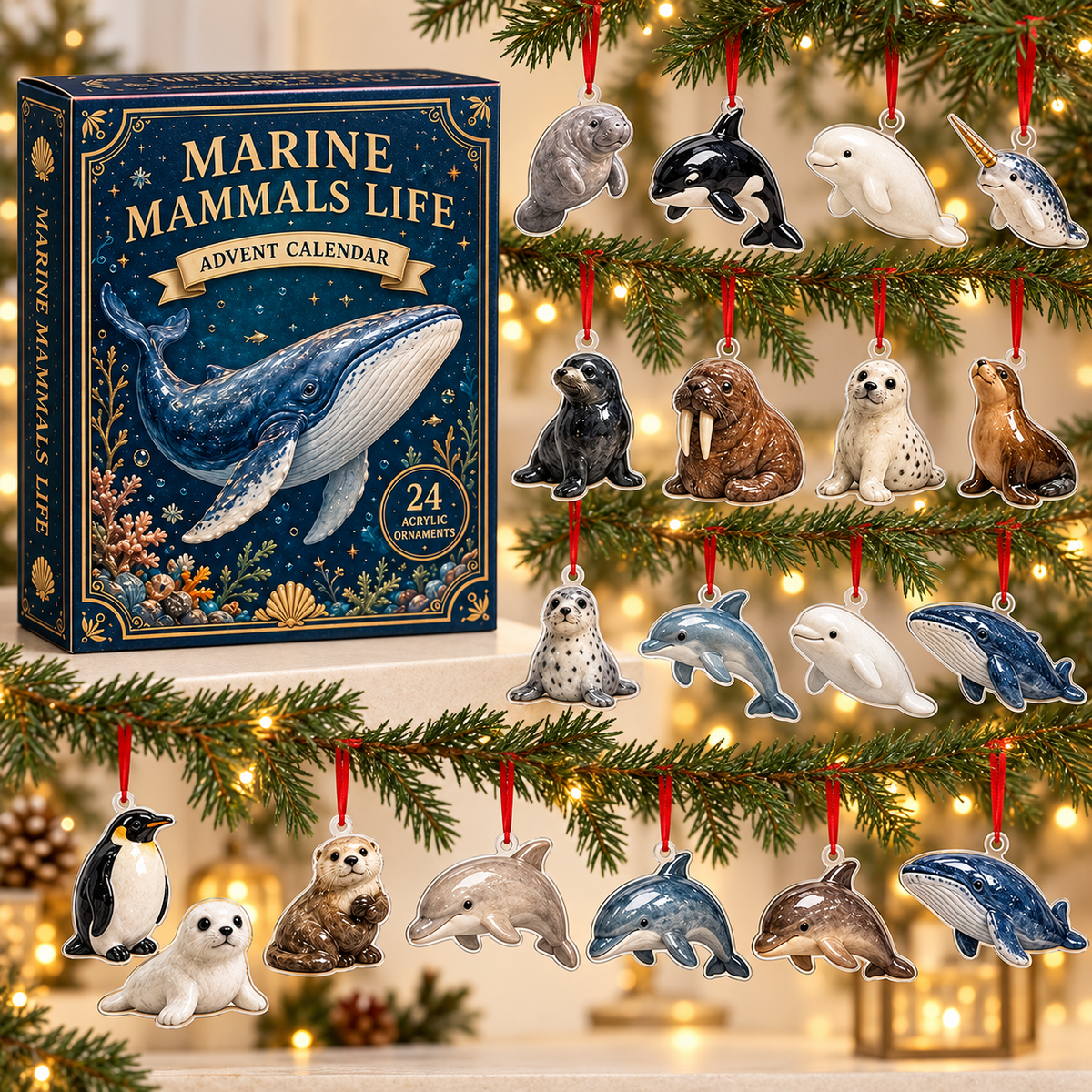 Marine Mammals Life Advent Calendar 2026 - 24-Day Festive Countdown, Acrylic Charms Blind Box - Gift For Fish Lovers 1a0361da-6446-401c-b45b-9c562fe89013-mammals-box-charms.png