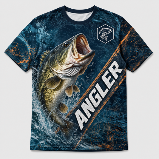 Personalized Largemouth Bass Angler AOP T‑Shirt - Personalized T-Shirt - All Over Printed 1a359bae-d20a-46ea-b862-9b3ad73a71a5.png
