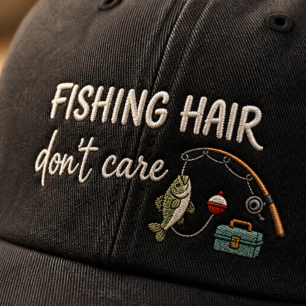 Fishing Hair Dont Care Cap - How it is made