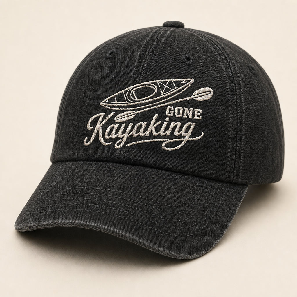 Gone Kayaking Embroidered Dad Cap - Hero