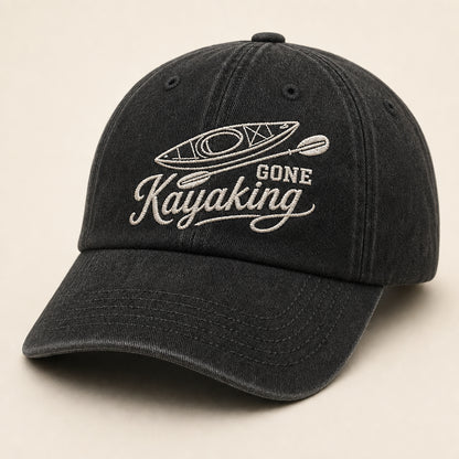 Gone Kayaking Embroidered Dad Cap - Hero