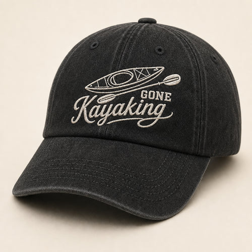 Gone Kayaking Embroidered Dad Cap - Hero