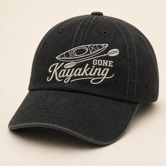 Gone Kayaking Embroidered Dad Cap - Hero