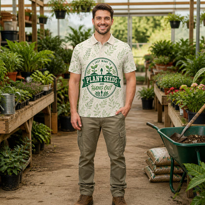 Plant Seeds And Hang Out Crest Polo - Polo shirt - All over printed 1bb3910c-5b70-4453-98e6-1eda7dcd4f1d.jpg