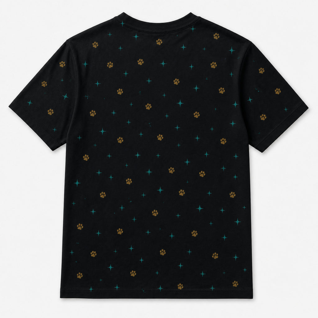 The Dogfather Custom Pet Photo T‑Shirt - Back view