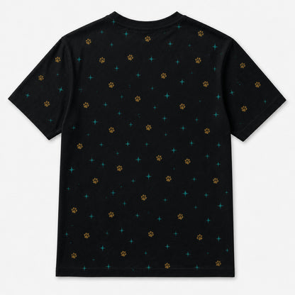 The Dogfather Custom Pet Photo T‑Shirt - Back view