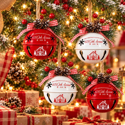 Personalized Our First Home Christmas Jingle Bell Ornament, Xmas Decor Gift, Holiday Keepsake 1bf1ac92-3bbf-47ab-b59b-f85463d7c960-7.jpg