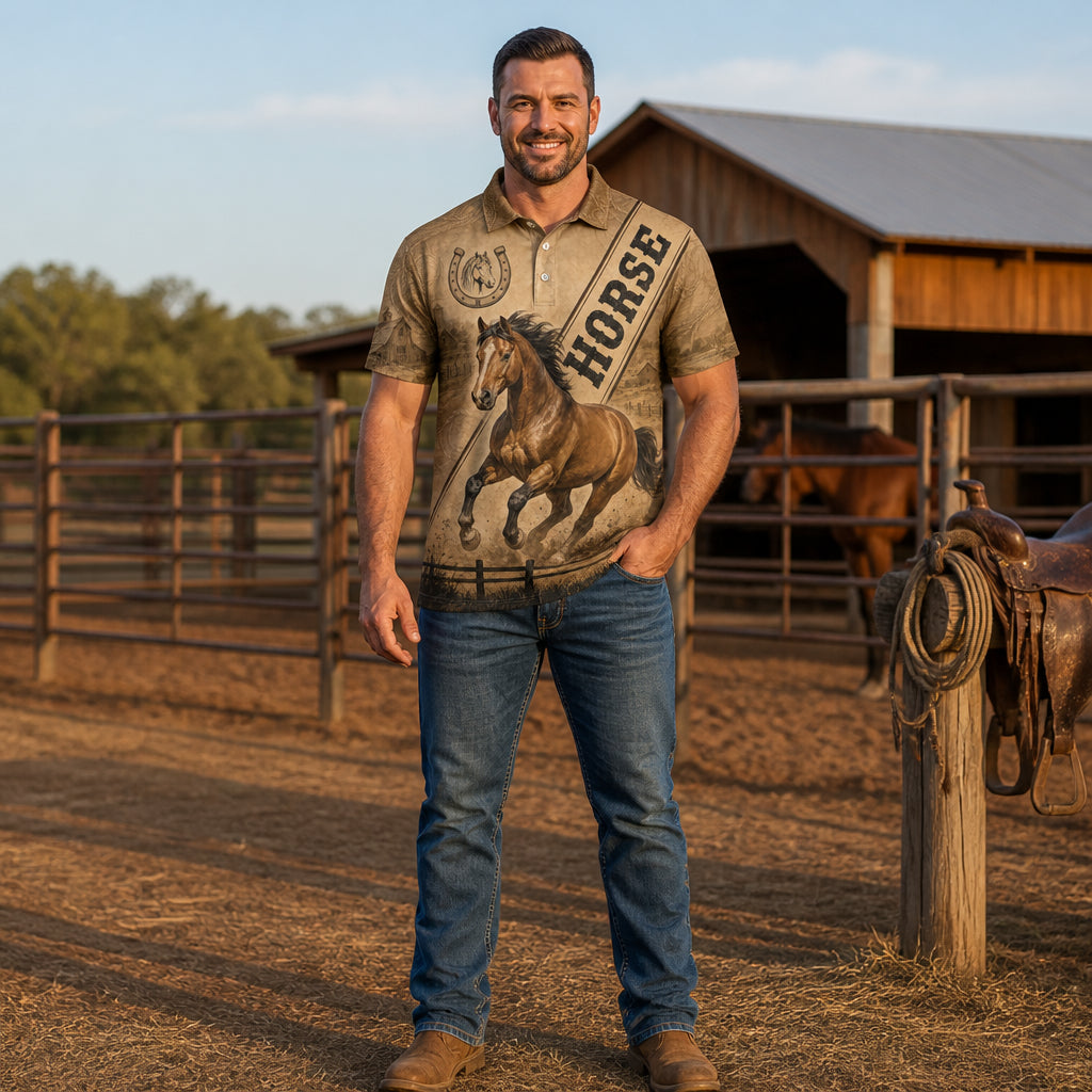 Horse Ranch AOP Polo - Polo shirt - All over printed 1c226416-217a-486f-b415-9b695b86e845.jpg