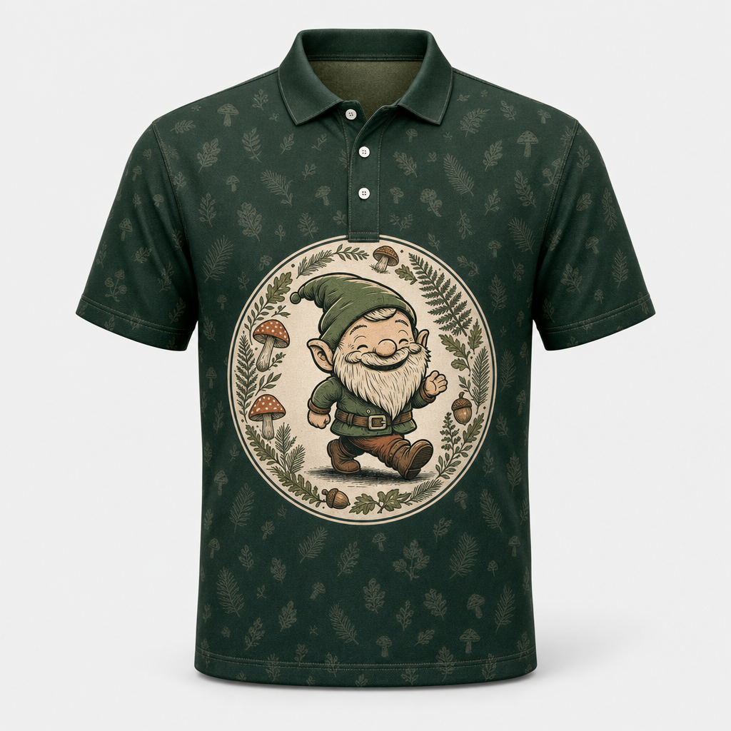 Forest Gnome Emblem AOP Polo - Polo shirt - All over printed 1c358d39-7282-423c-b7f4-4186fff3292f.png