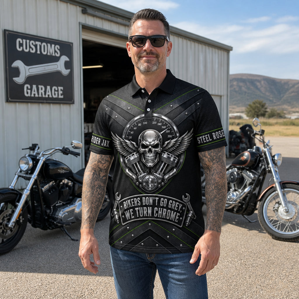 Bikers Turn Chrome Custom Name AOP Polo - Personalized Polo shirt - All over printed 1c3d2407-269f-4d00-9689-5f348a4b0e6d.jpg