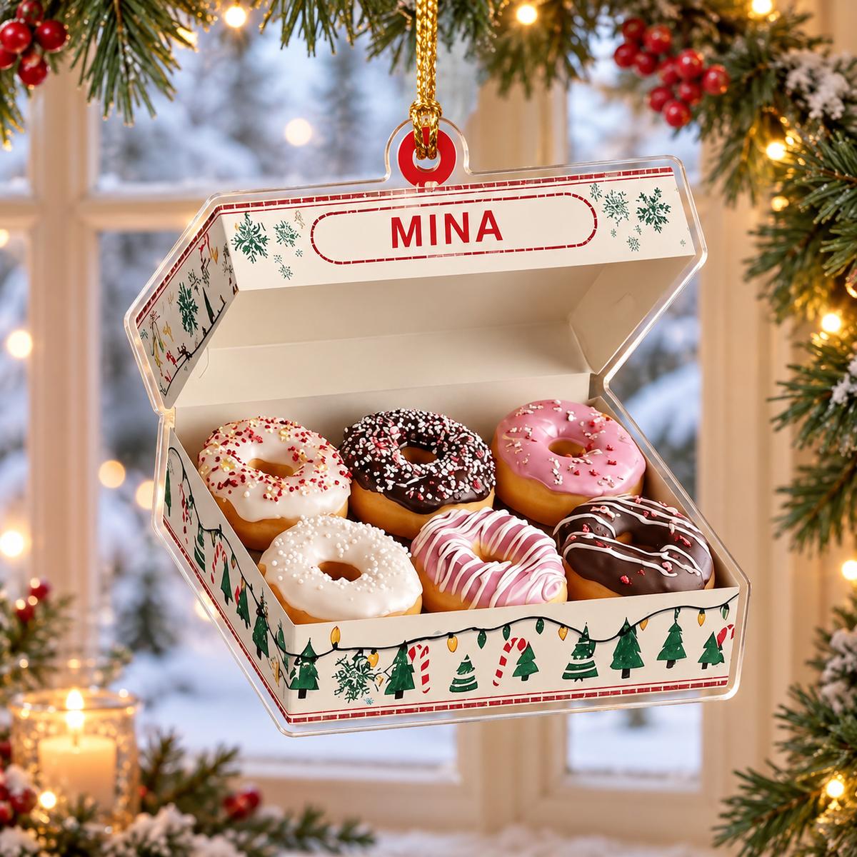 Personalized Donut Box Christmas Ornament, Custom Name Bakery Foodie Keepsake Decor 1c3df089-d4e3-4f07-9dcb-4a08286c081e-banner-1.png