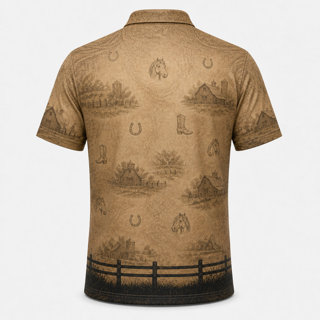 Horse Ranch AOP Polo - Polo shirt - All over printed 1c5eaa29-05dd-48d5-bf13-27a8b0418b79.jpg