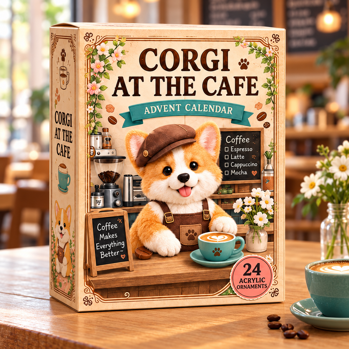 Corgi At The Cafe Advent Calendar 2026 - 24-Day Festive Countdown, Acrylic Charms Blind Box - Gift For Corgi Lovers 1cc6cbfc-b23a-40ae-b5cf-410a02161b15-cafe-corgi-box.png