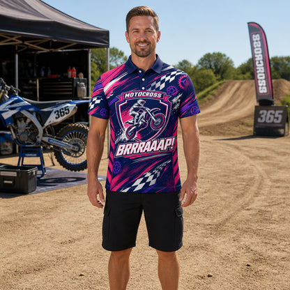 Motocross 365 BRRRAAAP! AOP Polo - Polo shirt - All over printed 1cf45e9d-b2f8-4ac7-aee6-3843a132ce8d.jpg