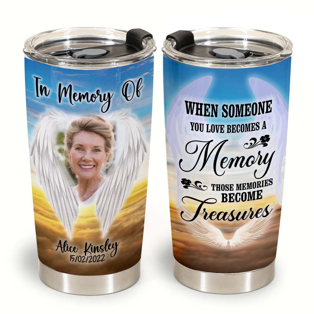 Personalized In Memory Gifts - Those Memories Become Treasures - Personalized Iced Coffee Tumbler 1copy_4c3f8b80-ccfd-4b7b-9dd4-6570b0345796.png