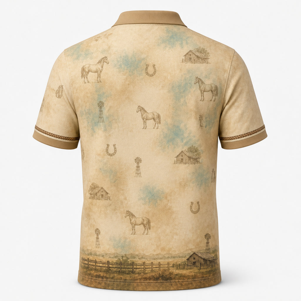 Rustic Ranch Horse AOP Polo - Polo shirt - All over printed 1da11ac5-a945-442b-8275-23186d69b264.jpg