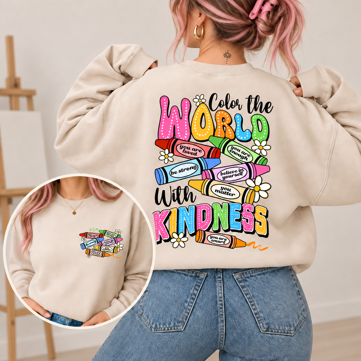 Color The World With Kindness Sweatshirt, Kindness Hoodie, Positive Sweatshirt, Motivational Gift, Inspirational Teacher Sweater, Cute Gift For Hers 1e199f19-a6bb-473c-aeaa-d5e05eecbf3f-mu-i.png