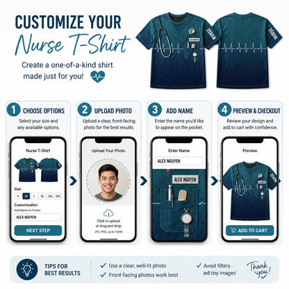 Personalized Nurse Scrubs AOP T‑Shirt with Name Patch - Personalized T-Shirt - All Over Printed 1e6e3538-66f2-4028-a183-b4c7df738474.jpg