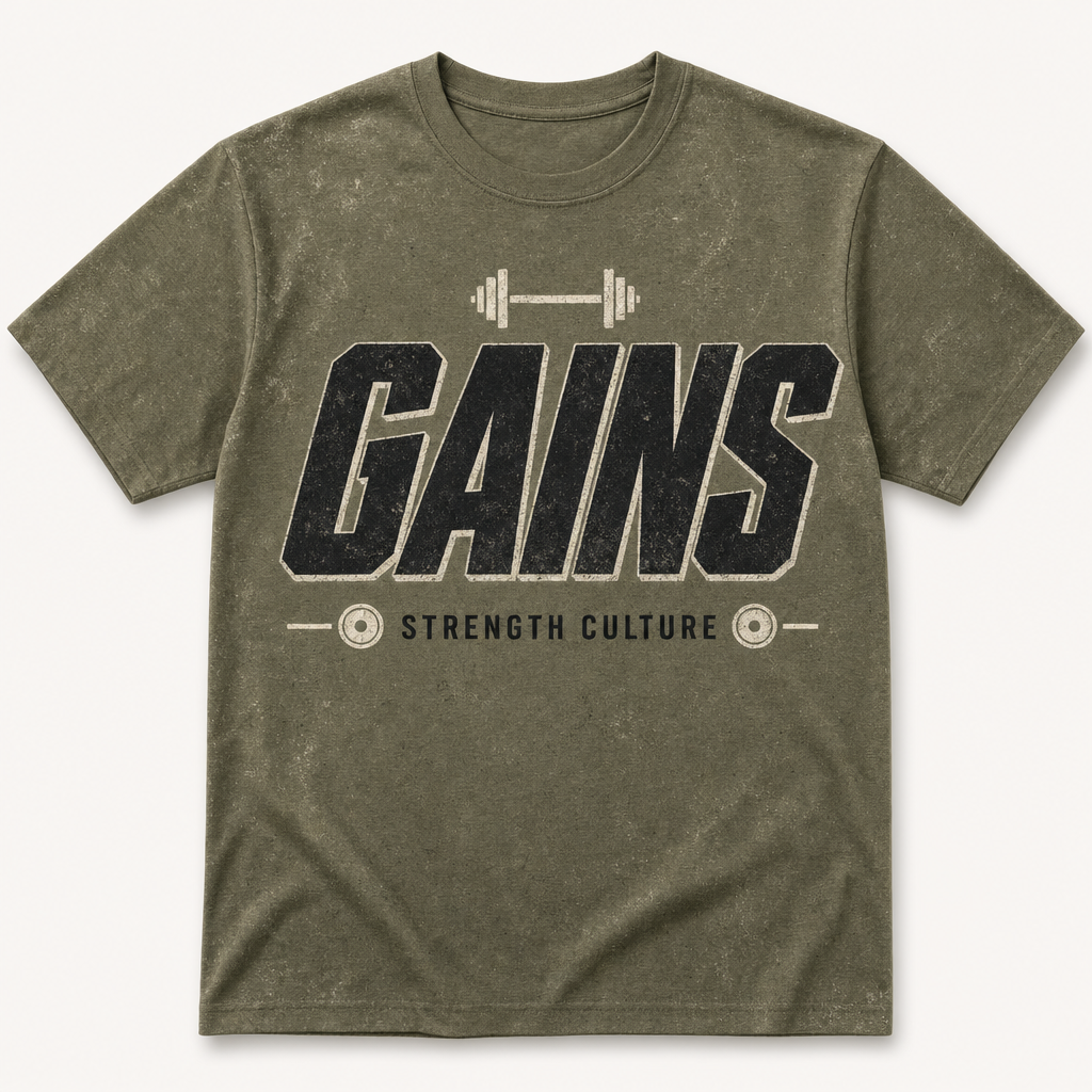 GAINS Bold Gym Tee - T-Shirt - All over printed 1ef5382e-5828-4a03-8789-0d7dd38dcb91.png