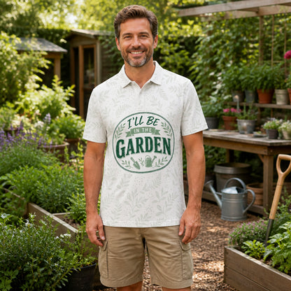 I'll Be In The Garden Botanical Badge Polo - Polo shirt - All over printed 1f930da6-4c29-469d-9e97-06c427855adc.jpg