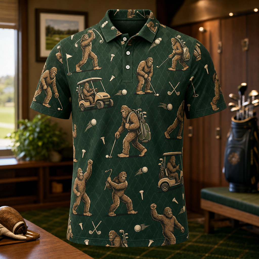Bigfoot Golf Toss Pattern AOP Polo - Polo shirt - All over printed 1fd44844-7480-47ba-b178-144ea550c828.png