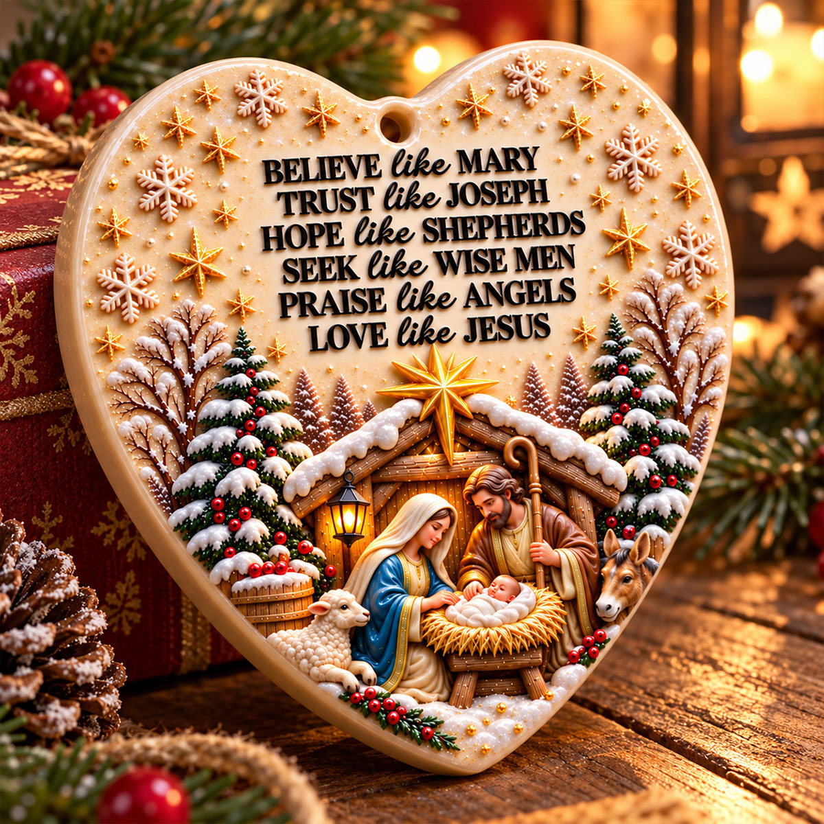 Love Like Jesus Heart 3D Ornamnet- Custom Christmas Ornament - Real 3D Raised Ornament 1ff5ba7b-0216-476f-8fa1-24135f3dba73-1-6-.jpg