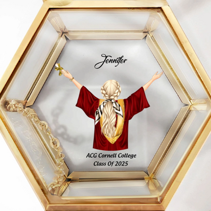 And Off She Went To Change The World - Personalized Hexagonal Glass Ring Box - Graduation Gift 1stimage_4e5347cd-7a36-44d2-92df-5aff68299b44.png