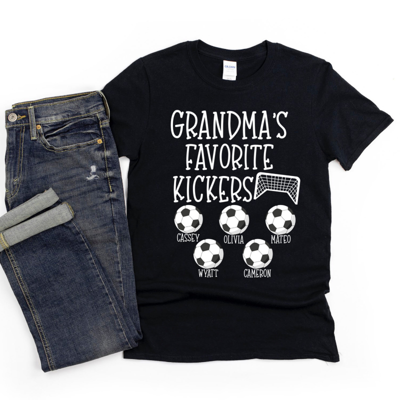 Grandma's Favorite Kickers - Personalized Shirt - Gift For Soccer Grandma 2-1_ae577fef-3c0c-4721-846a-8051525578a6.png