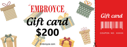 Embroyce Gift Card