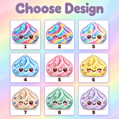 Rainbow Pixel Art Dumpling Custom Shaped Pillow with Name - Personalized Gift for Kids 205f1adb-4736-4b42-b34d-d49715129e07-6.jpg
