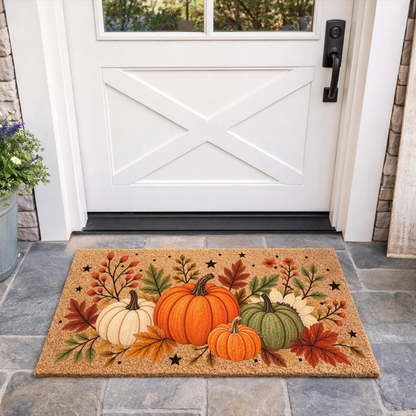 Fall Pumpkin Doormat, Autumn Door Mat, Harvest Welcome Mat, Pumpkin Front Porch Decor, Thanksgiving Doormat, Fall Outdoor Entryway Mat 2073076b-ab3c-4ecf-aecc-8790ef09f19c-2.png